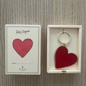 Sezane Red Heart Keychain